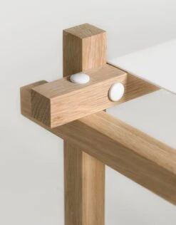 HAY Étagère Woody, Modèle Haut, Blanc -Hay Woody Detail 1